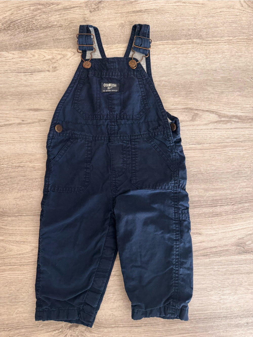 OshKosh B'gosh Navy Blue Kids Overalls with Copper Hardware